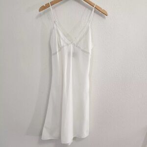 Allsaints Slip Womens XS White Cotton Lace Dress Mini Fairy Romantic Cottagecore